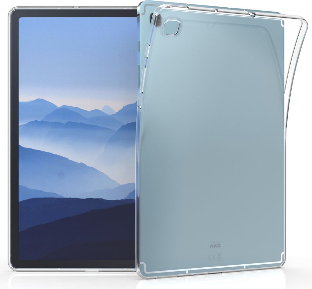 kwmobile Hülle kompatibel mit Samsung Galaxy Tab S6 Lite (2024/2022/2020) Hülle - weiches TPU Silikon Case transparent - Tablet Cover Transparent