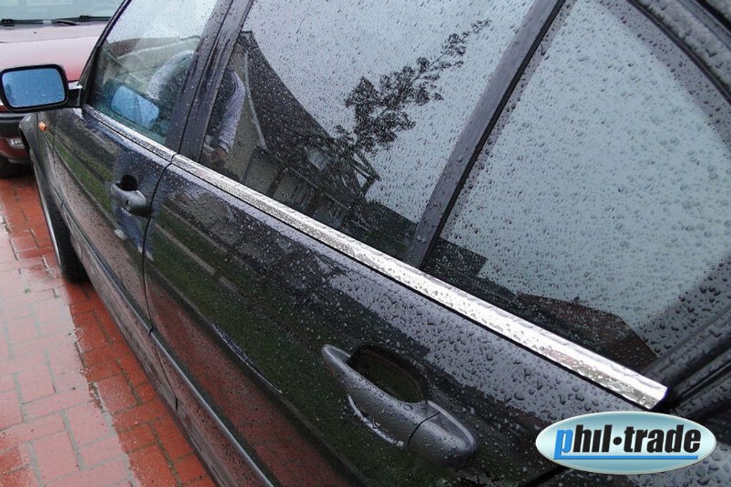 Chromowane listwy podokienne ze stali nierdzewnej do BMW Zdjęcie produktu 