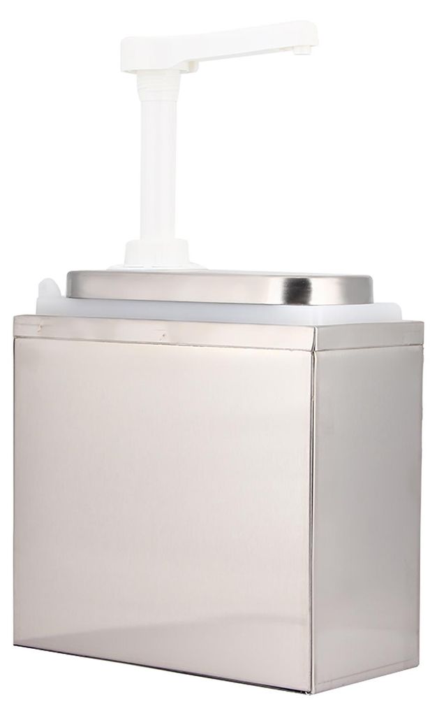 Küchen-Sauce-Spender, Pump-Gewürz-Spender-Werkzeug für Zuhause, Restaurant, Hotel, 1 l mit Sockel