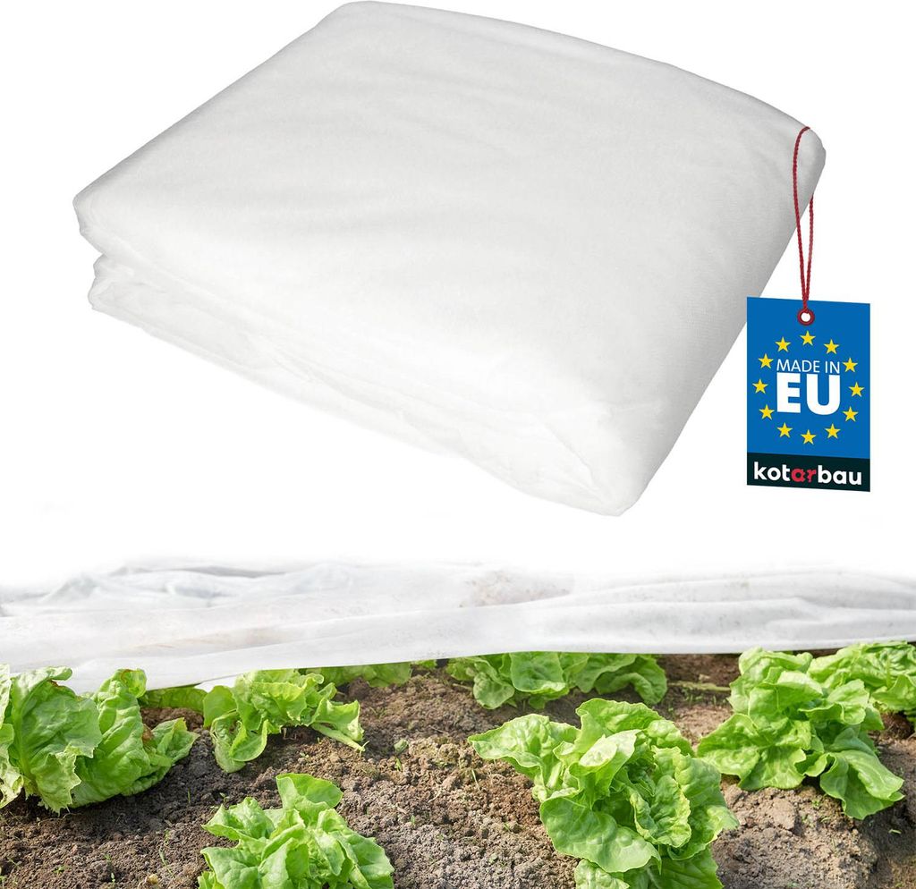 KOTARBAU Gartenvlies für Pflanzen 17 G/M2 1,1 X 5 M PP Frühbeetvlies Frostschutz Pflanzen Wachstumsvlies Frühjahrsfrostschutzvlies Pflanzen Ab...