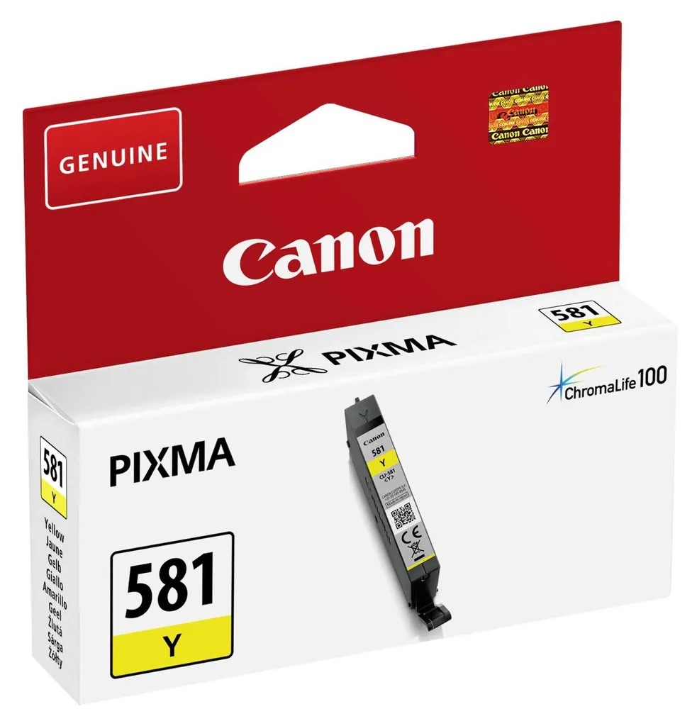 Cartuccia Originale Canon CLI-581 Y Giallo - Stampa Sicura 257 Pag