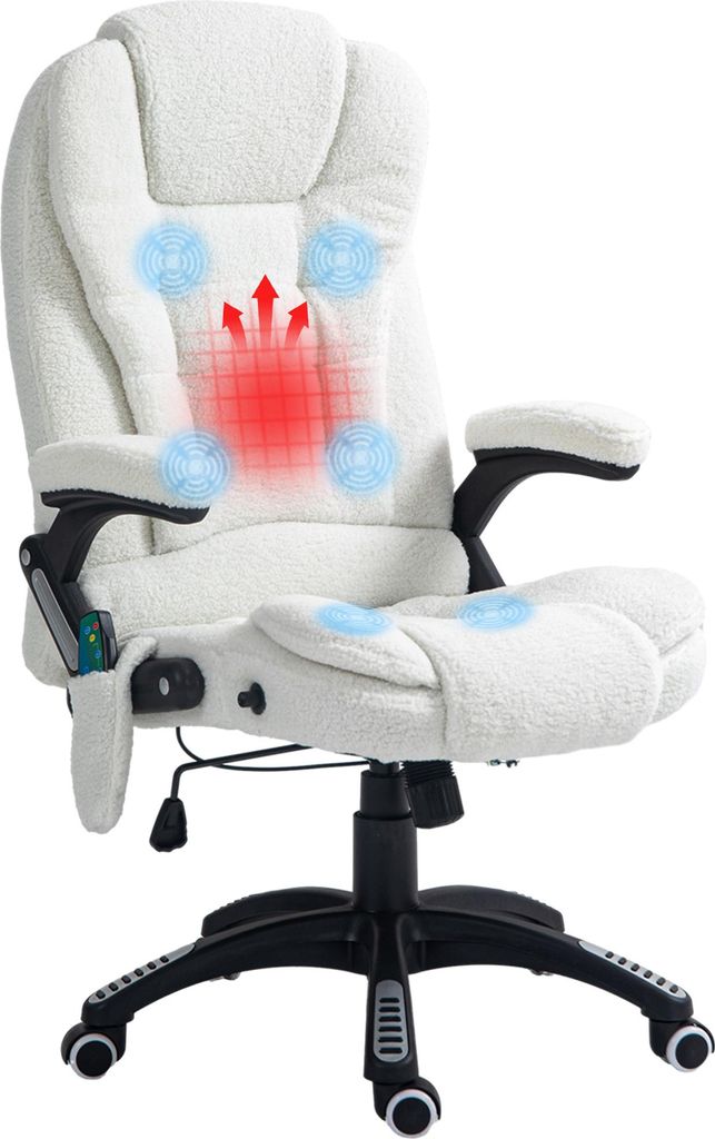 Fotel biurowy Vinsetto z funkcją masażu. Ergonomiczny fotel Zdjęcie produktu 