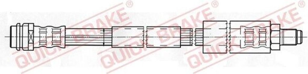 QUICK BRAKE 32.407 Bremsschlauch passend für MERCEDES-BENZ E-Klasse Limousine (W211) E-Klasse T-modell (S211) CLS (C219) S-Klasse Limousine (W220) SL