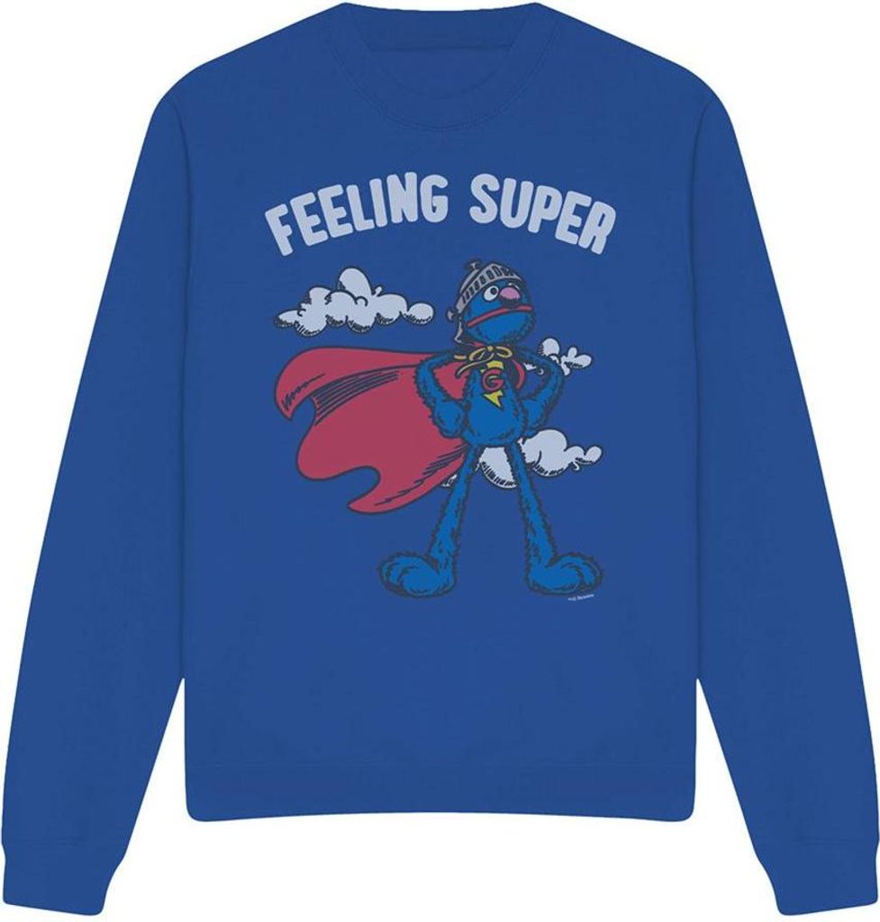 Sesame Street - "Feeling Super" Sweatshirt für Herren/Damen Uni TV19890 (S) (Königsblau)