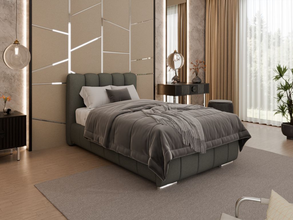 Polsterbett „ZAIRA“ – Modernes Design, viele Farben & Größen – mit Matratze CIRA (Multi, 7-Zonen)