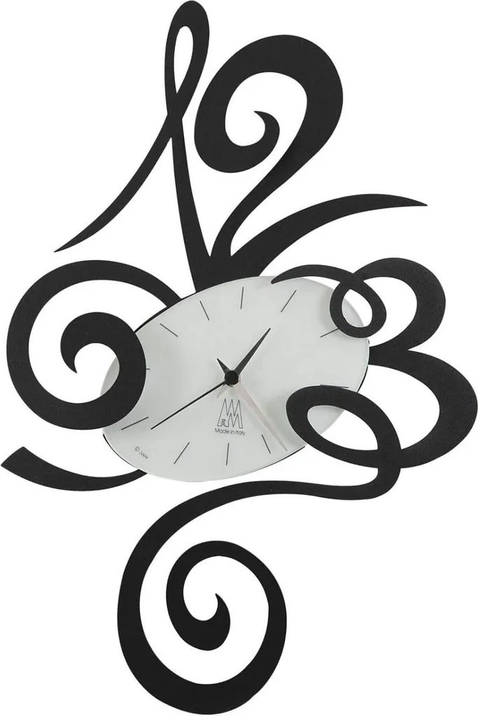 Horloge Murale Noire sans Bruit en Acier 45 cm - Finissez-en avec le Tic-Tac