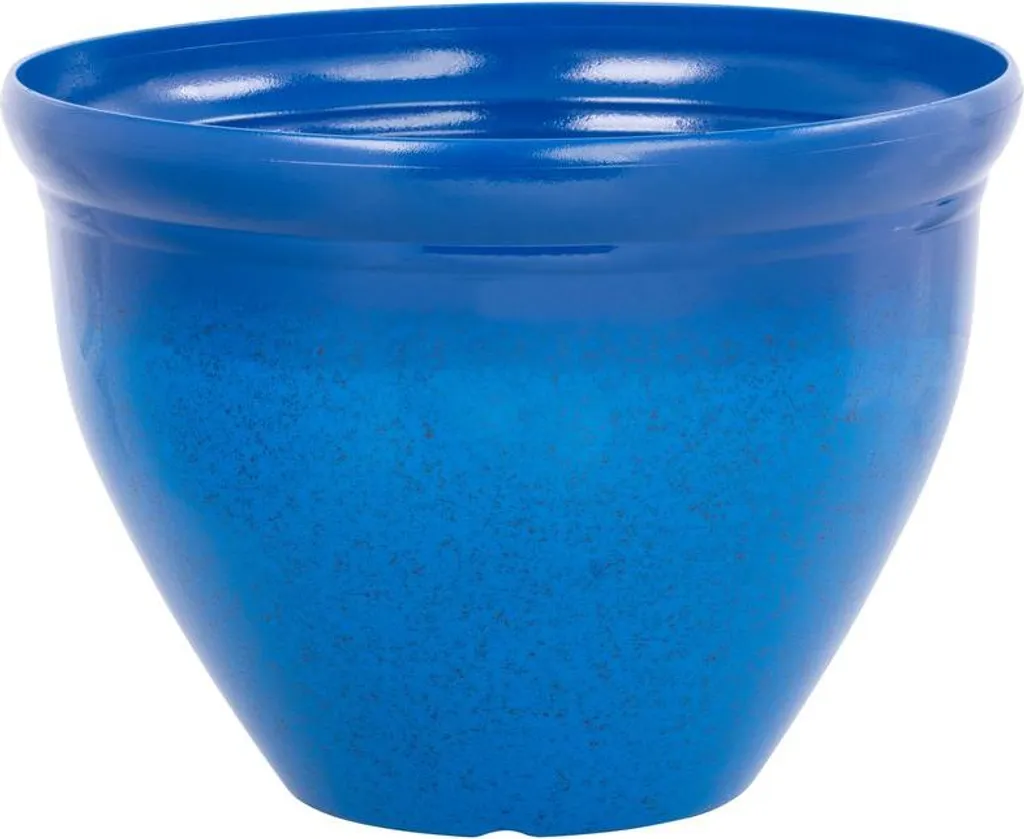 Vaso Strend Pro Smaltato Blu 38x28,5 cm | Ceramica da Giardino Elegante