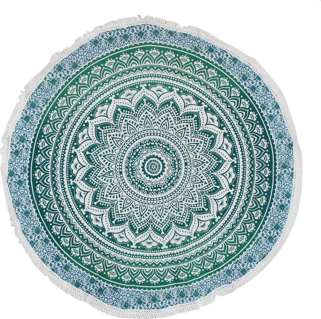 Meditationsdecke - Tagesdecke - runde Tischdecke - Mandala Produktbild 