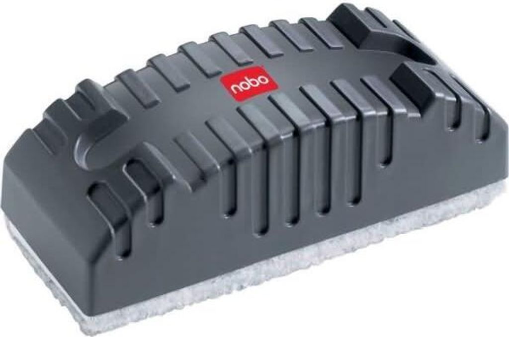 Nobo Tafelwischer schwarz mit auswechselbarem Löschfilz, nicht magnetisch, 91x211x53 mm