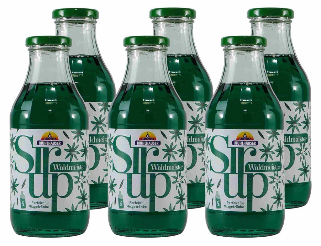 Mühlhäuser Waldmeister Getränkesirup (12 x 0,5L) Produktbild 