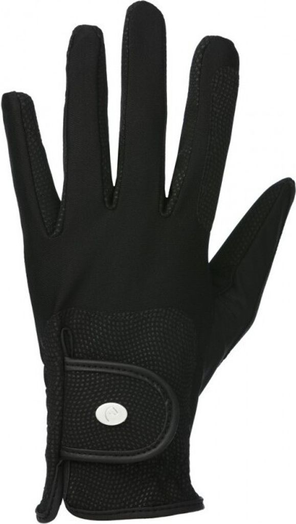 EQUITHÈME Handschuhe Soft, Reithandschuhe, Farbe:Schwarz, Größe:XL