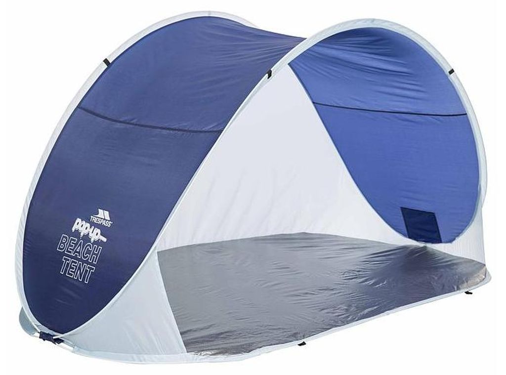 Trespass Strandzelt Pop-Up Blau - UV Schutz SPF50 wasserdicht