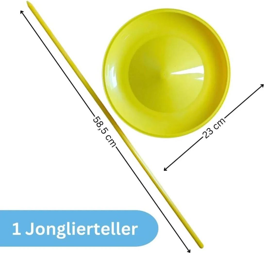 MEGAGIC Kids Master – Kit De Jonglerie Débutant – 3 Massues, 3 Anneaux, Assiette Chinoise, Diabolo – Dès 6 Ans