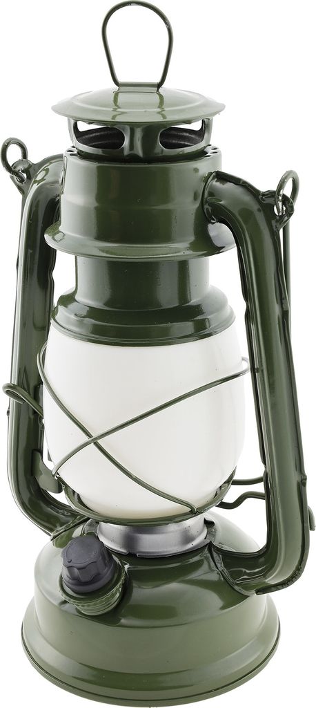ChiliTec 23129 LED Camping Laterne "CT-CL Army" ØxH 12x23,5cm, 4x AA, warmweiß, dimmbar