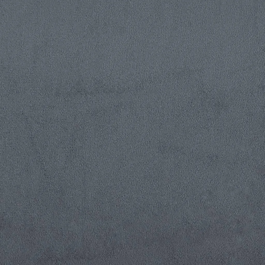 Sedia da pranzo in velluto grigio scuro - 8