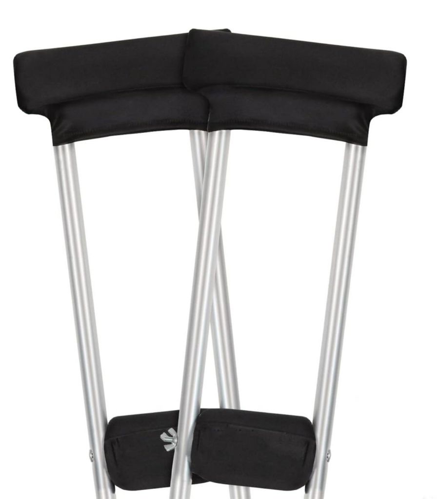Krückenpolster Bezug Set, Achselpolster & Handgriff Polster für Unterarmgehstützen, weich, rutschfest & waschbar