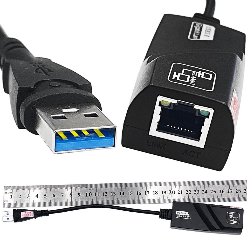 USB 3.0 to 10/100/1000 Mbps Gigabit RJ45 Ethernet LAN Network Adapter For PC Mac