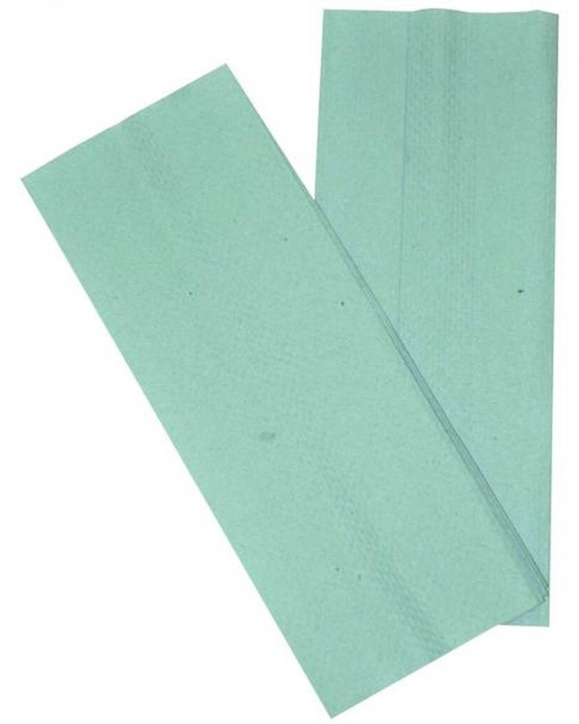 Papierhandtuch 25x33cm 1lag. grün C-Euro-Falz, 156 Blatt