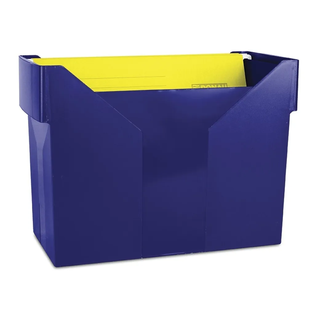 Rangement bureau : Boîte bleue Donau plastique avec 5 compartiments