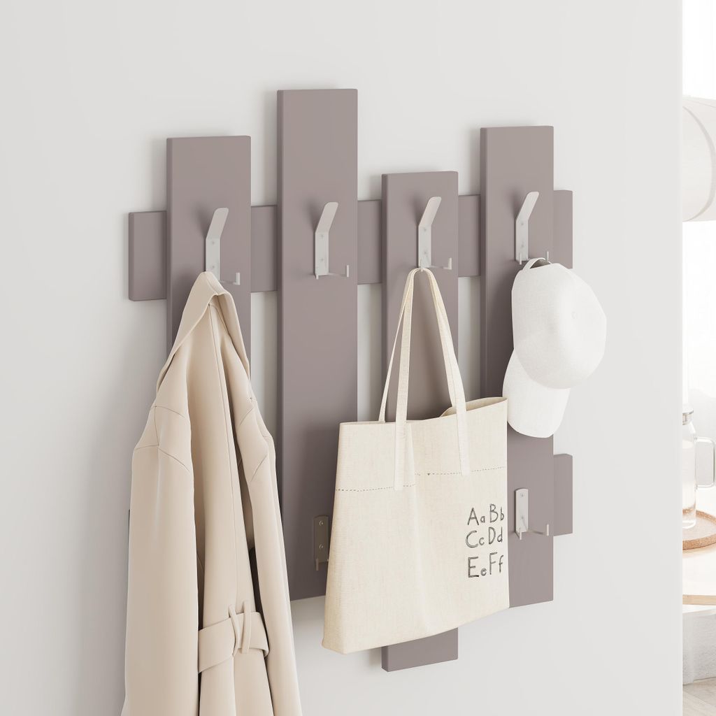 DECORTIE Wave Hänger Mokka Grau ,64 x 4 x 81 cm Produktbild 