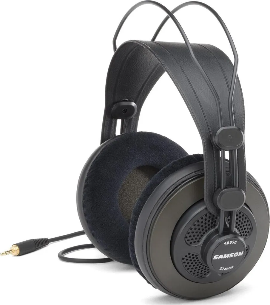 Samson SR850 Casque de Studio Semi-Ouvert Filaire Noir 32 Ohms Hi-Fi