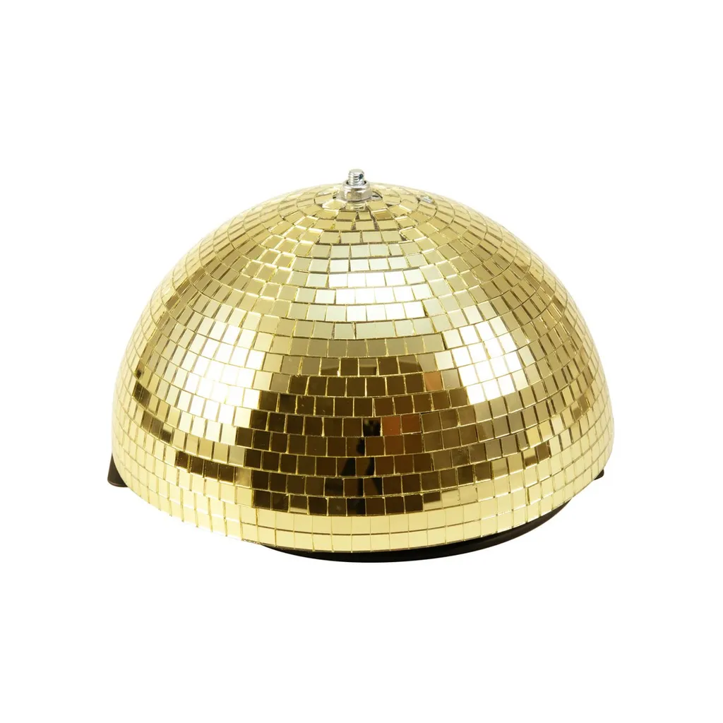 Boule à facettes dorée 30 cm motorisée Eurolite 50102052 pour plafond