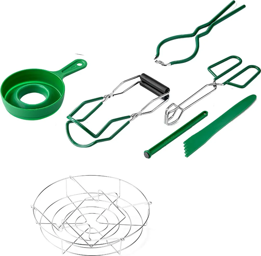 Kit fabrication confiture 7 pièces vert résistant à la chaleur en cuisine