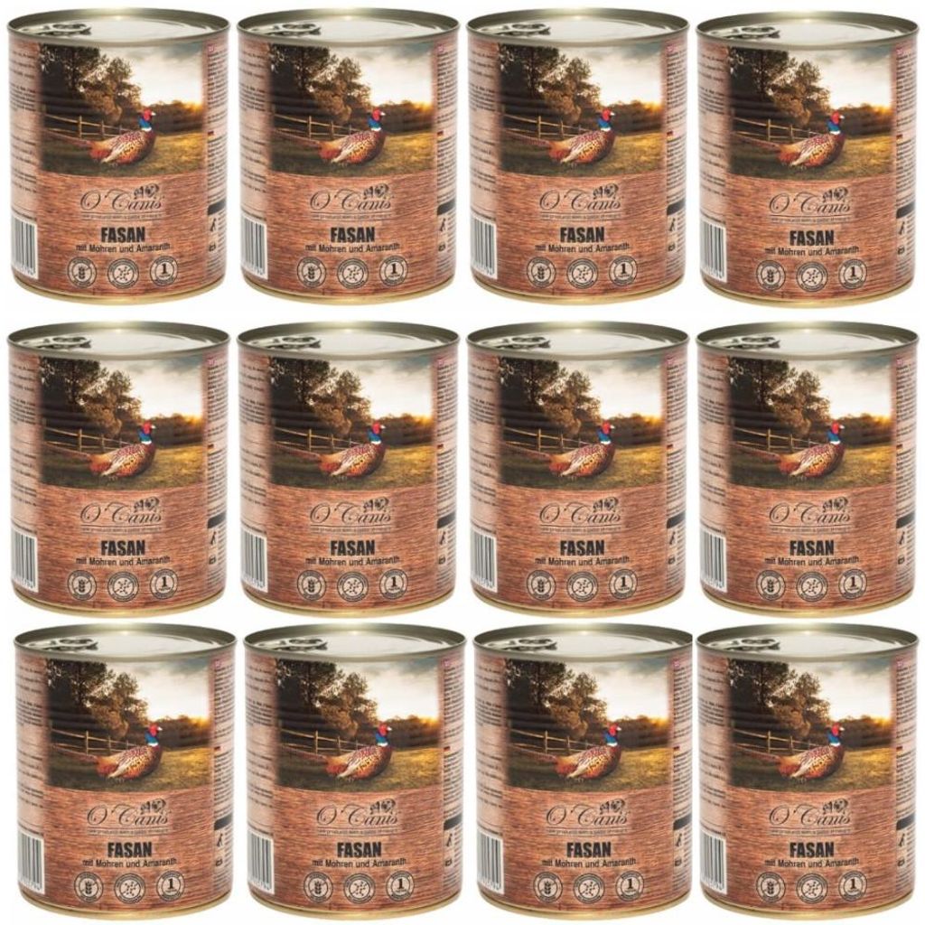 Mokra karma dla psa O'Canis Bażant z marchewką 12x800g Zdjęcie produktu 