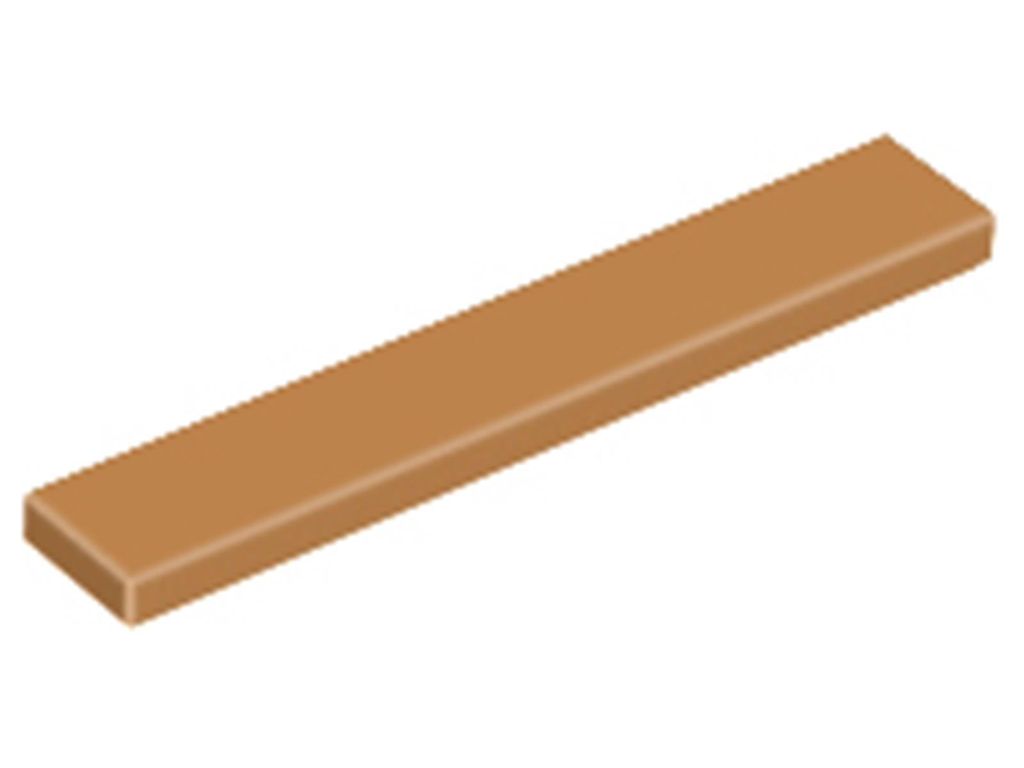 Lego 1x6 Fliesen 6636 - 10 Stück Mittleres Nougat