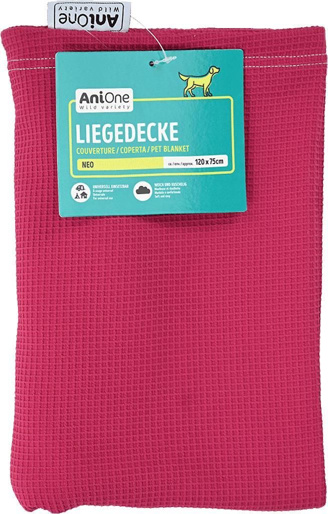 AniOne Dog Blanket Neo Berry 120x75cm