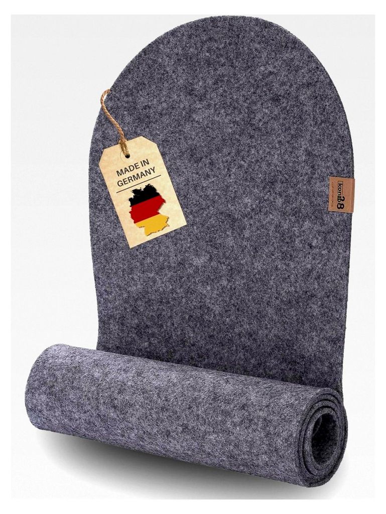 Premium Tischläufer aus 100% Upcycling-PET Filz, Germany | Waschbar, kratz- und hitzebeständig (Urbangrau, 150 x 30 cm)