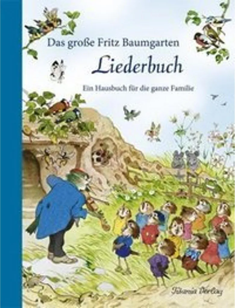 Livre de Chants Fritz Baumgarten avec Illustrations Vintage de Luxe