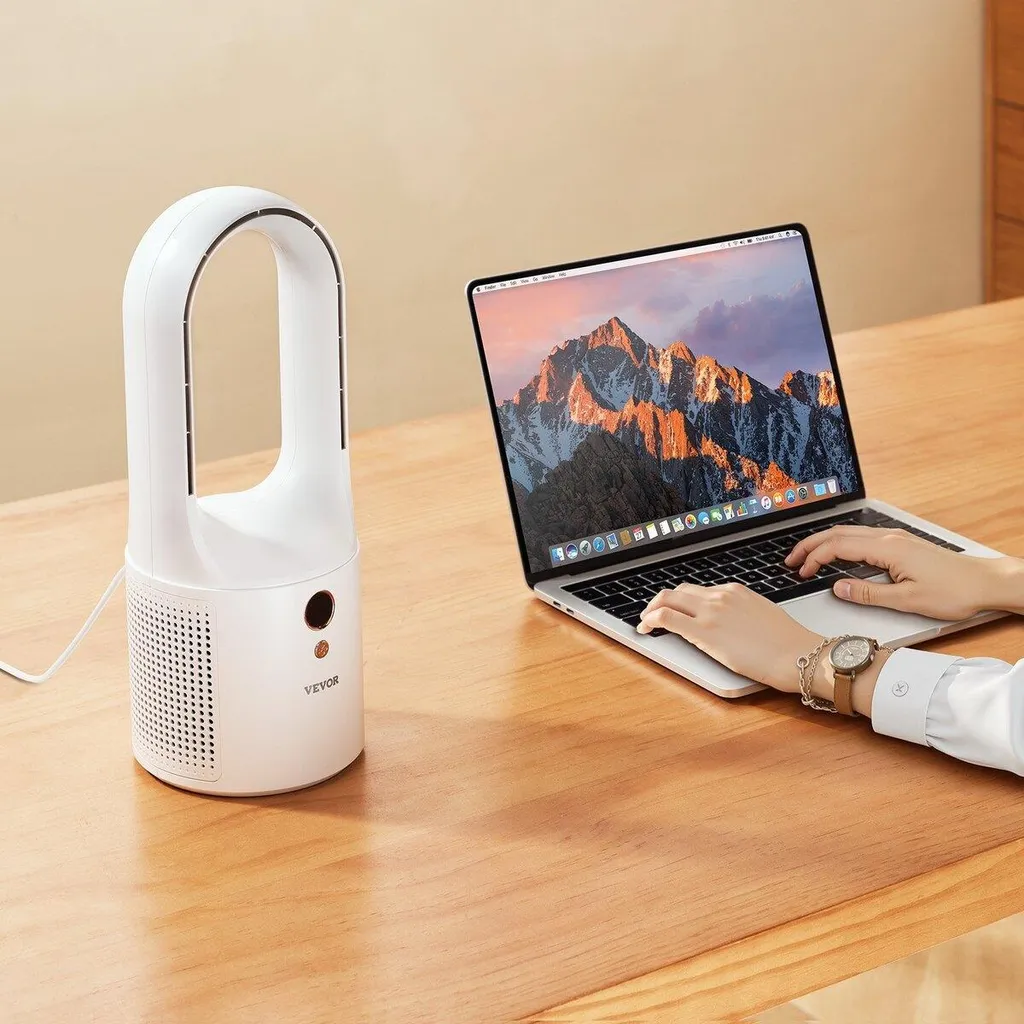 Ventilatore Desktop 12.99 Pollici Bladeless | Design Moderno White - 8