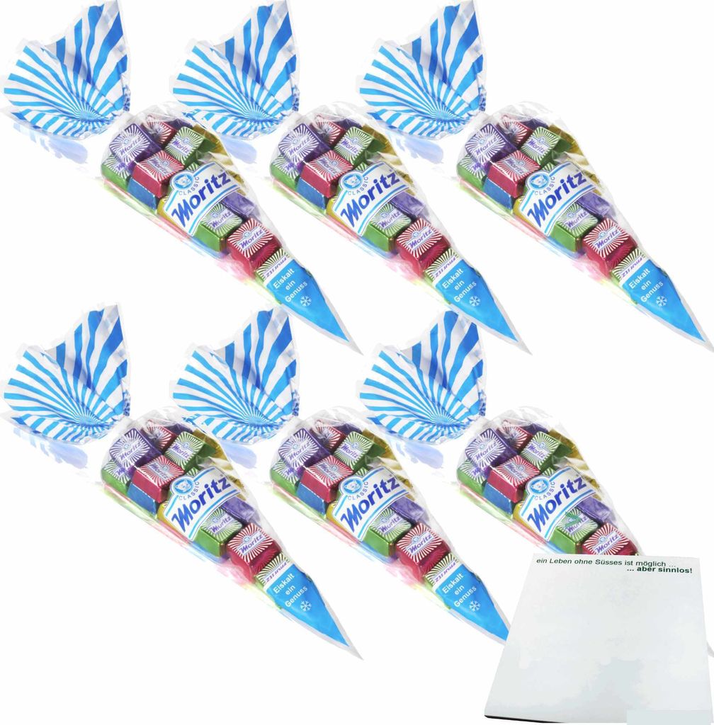 Moritz Eiskonfekt Würfel 6er Pack (6x200g Beutel) + usy Block