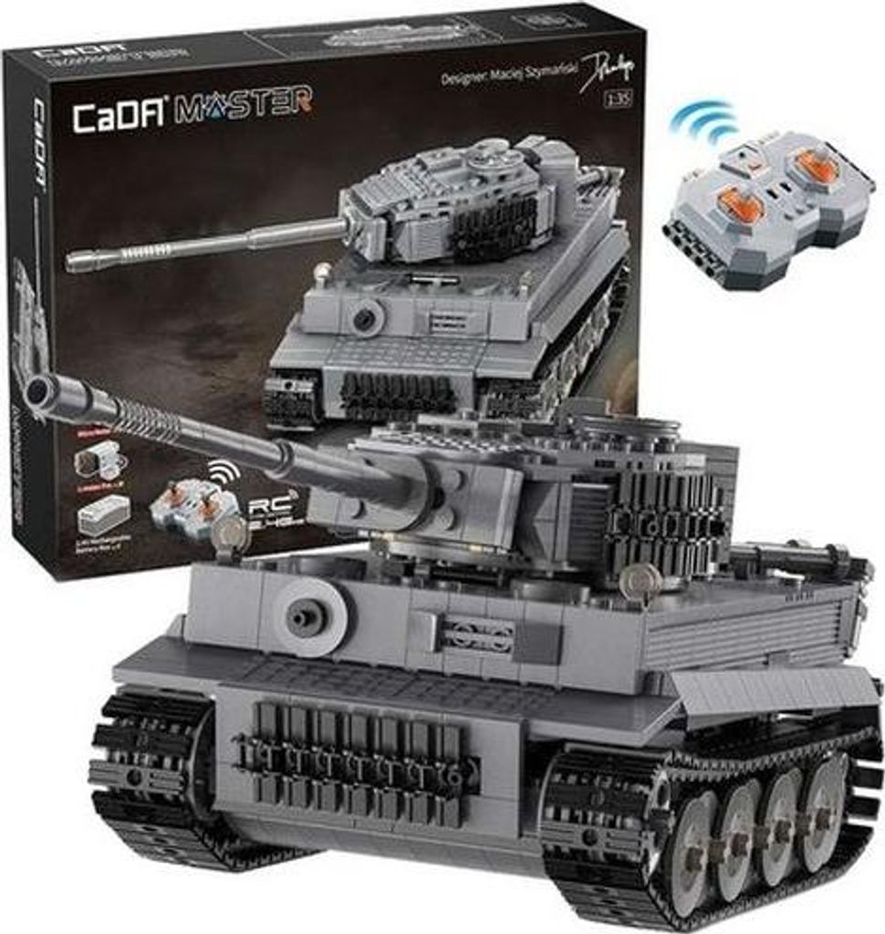 A product image showing a toy tank and its packaging, along with a remote control.