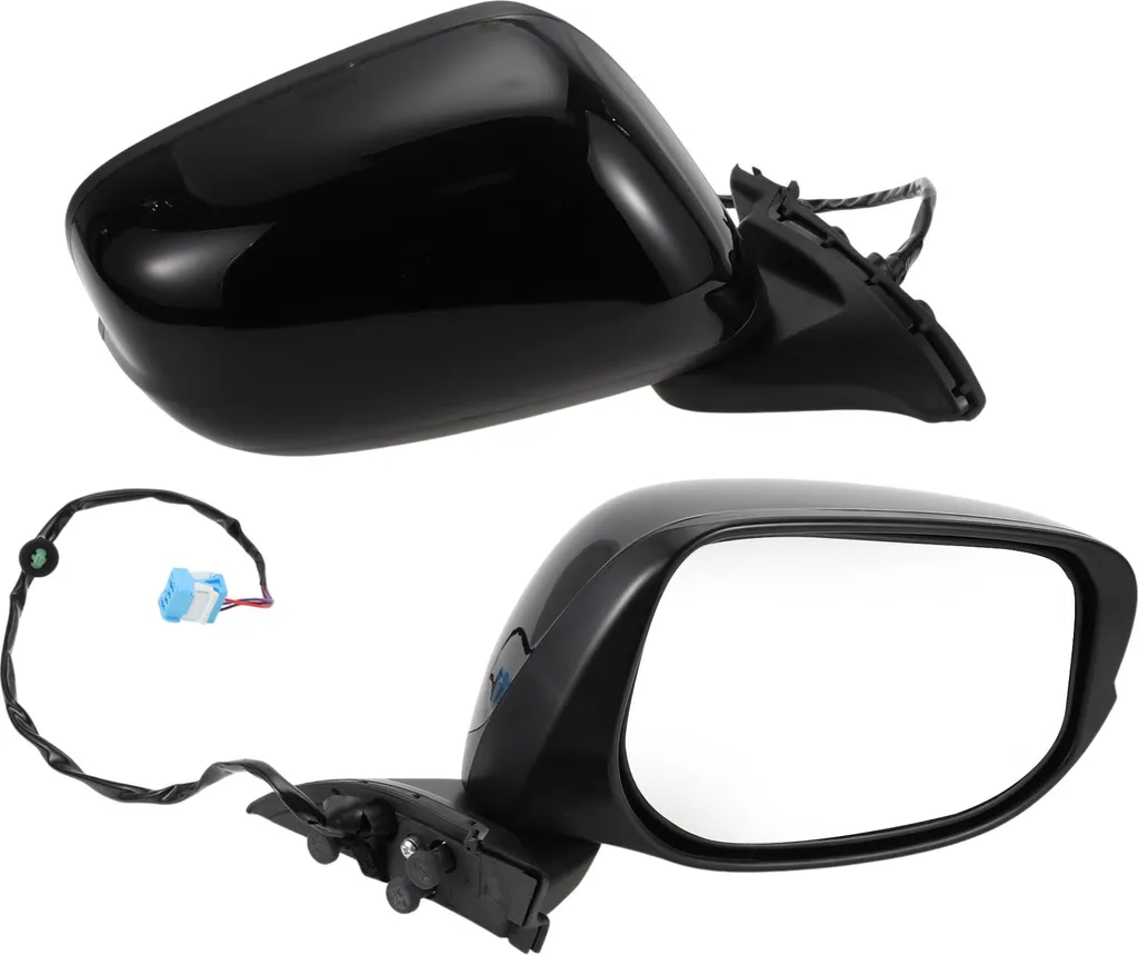 Rétroviseur droit pour Honda Fit 2009-2014 Noir Brillant sans Chauffage