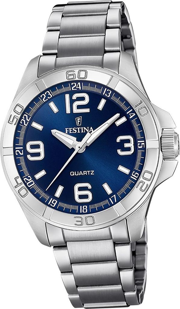Festina Herrenuhr Klassik Armbanduhr Edelstahl silber D2UF20434/2