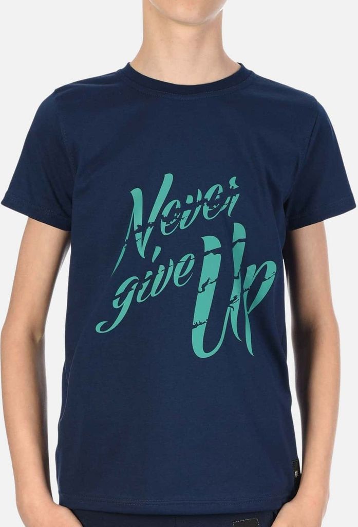 BEZLIT Jungen T-Shirt mit Never Give Up Navy 104-110 Produktbild 