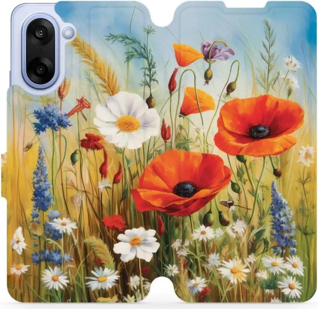Handyhülle mit klappe für OnePlus Nord CE5 5G, Mobiwear Book, Wiesenblumen