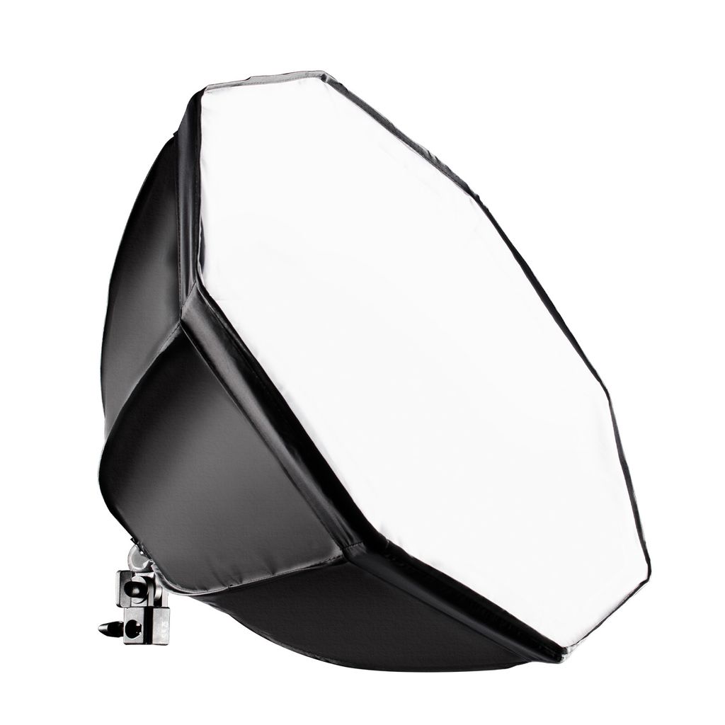 Walimex pro Octagon Softbox 55 cm mit 35 W Daylight LED, Studioleuchte 5000 K Tageslicht, Soft Box neigbar um ca. 135°, inkl. Diffusor ideal für ...