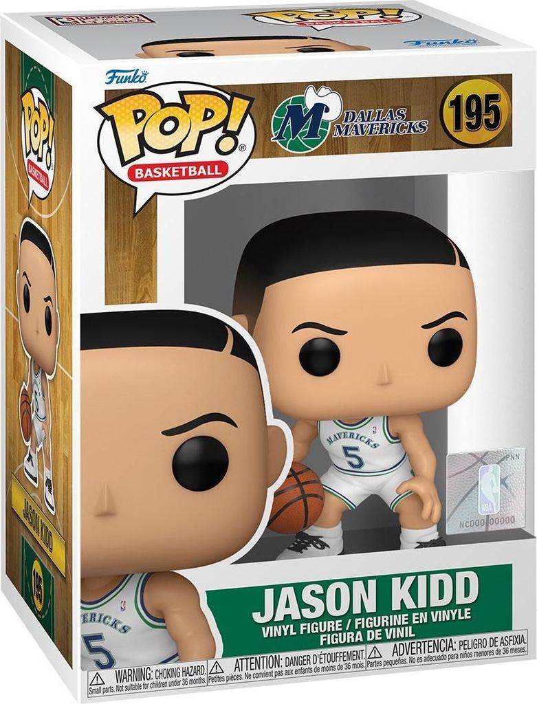 FUNKO POP! - Sports - Basketball NBA Dallas Mavericks Jason Kidd Rookie #195