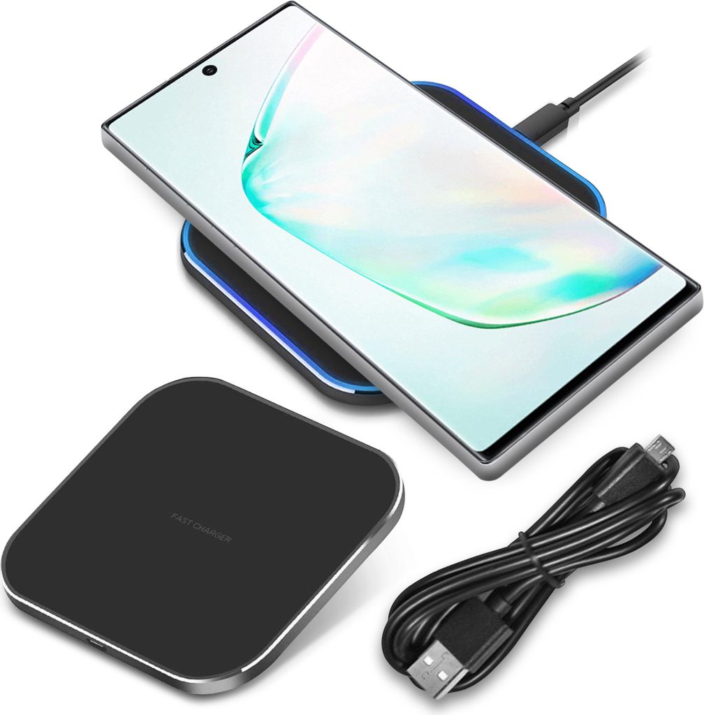 Induktives Schnell Ladegerät für Samsung Galaxy Note 10 / Plus QI Wireless Laden