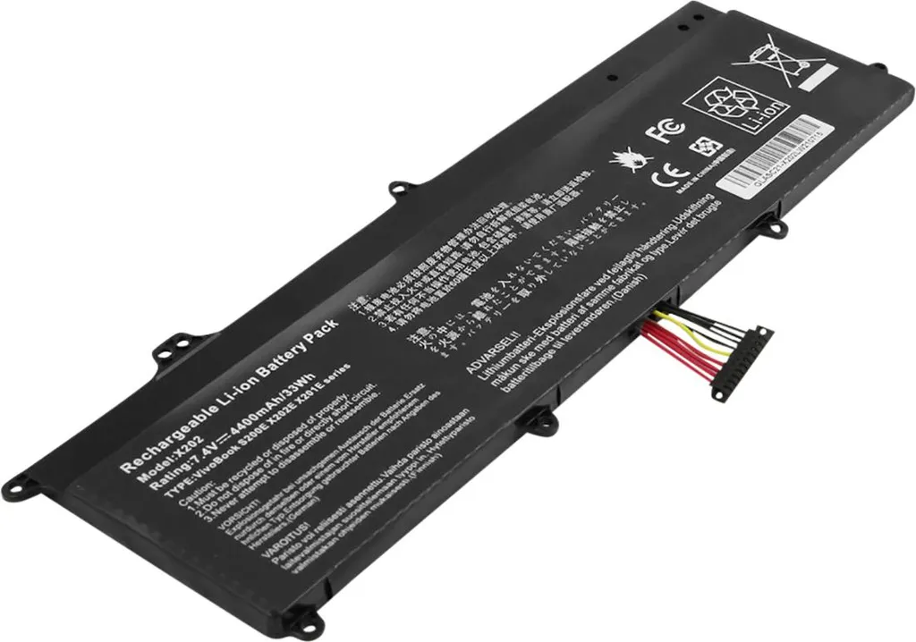 Batterie Li-Polymer 4400mAh 7,4V pour Asus VivoBook X202 par Avizar