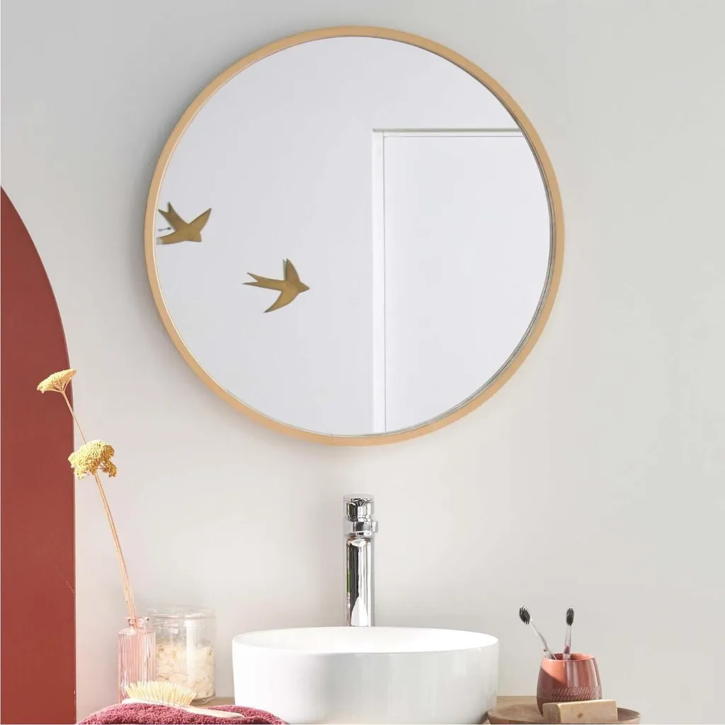 Specchio Rotondo VALI Rovere 80cm | Offerta Online Arredamento