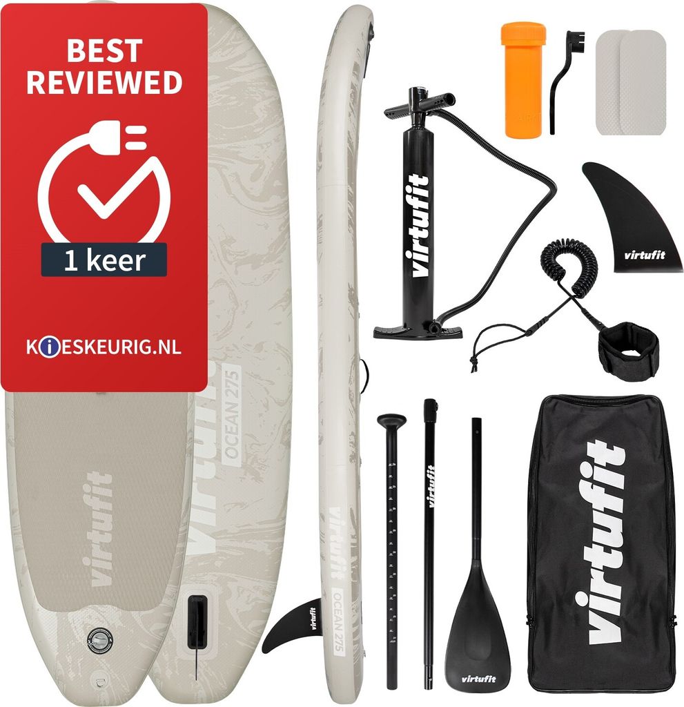 VirtuFit Supboard Ocean 275 – Sandbeige – Mit Zubehör und Tragetasche