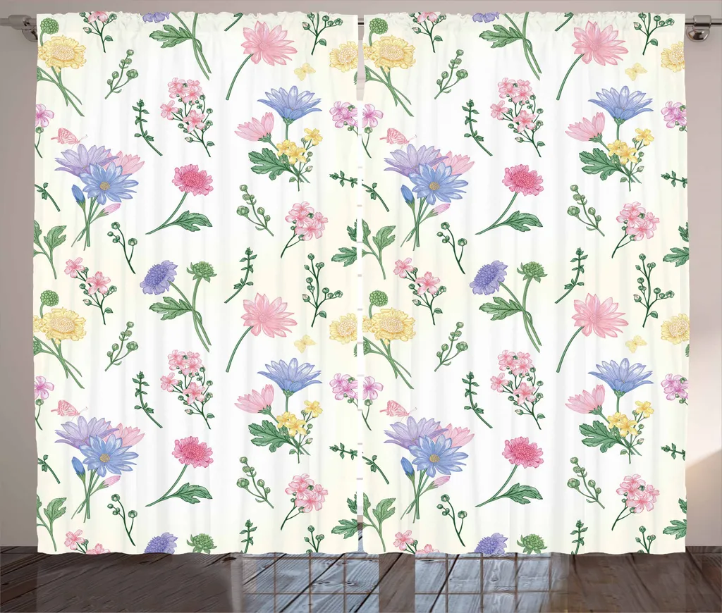 Tenda Design Botanico ABAKUHAUS 280x245 cm con Ganci e Passanti