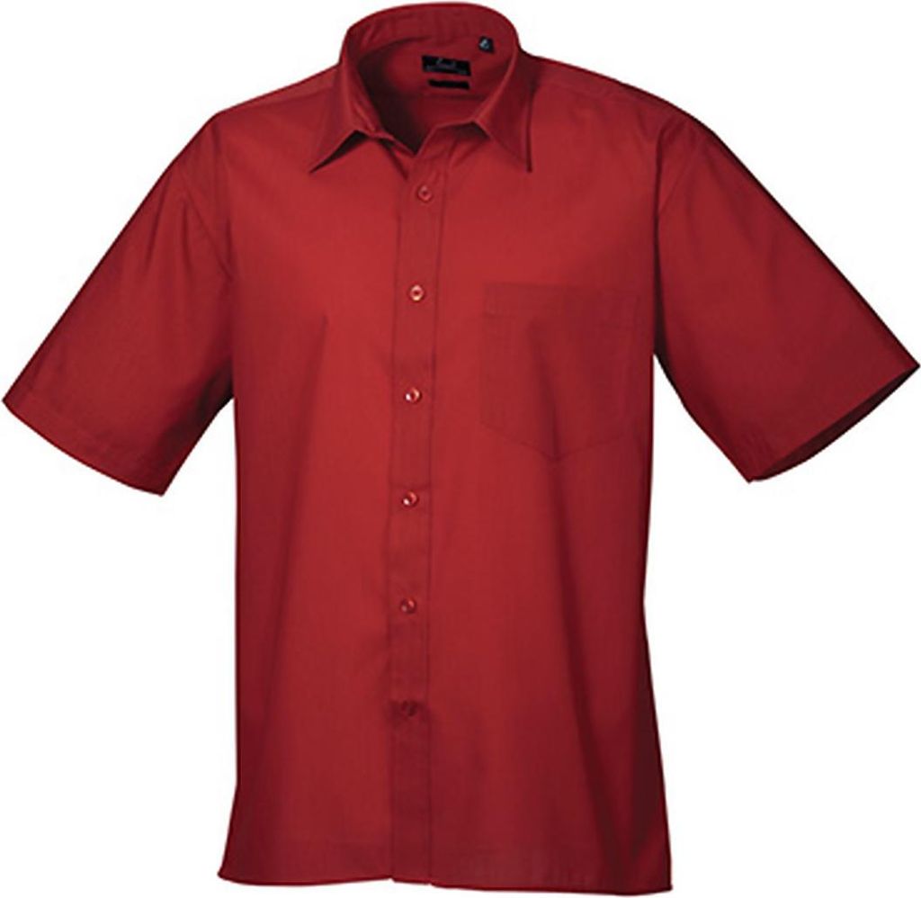 Premier Workwear Men ́s Poplin Short Sleeve Shirt