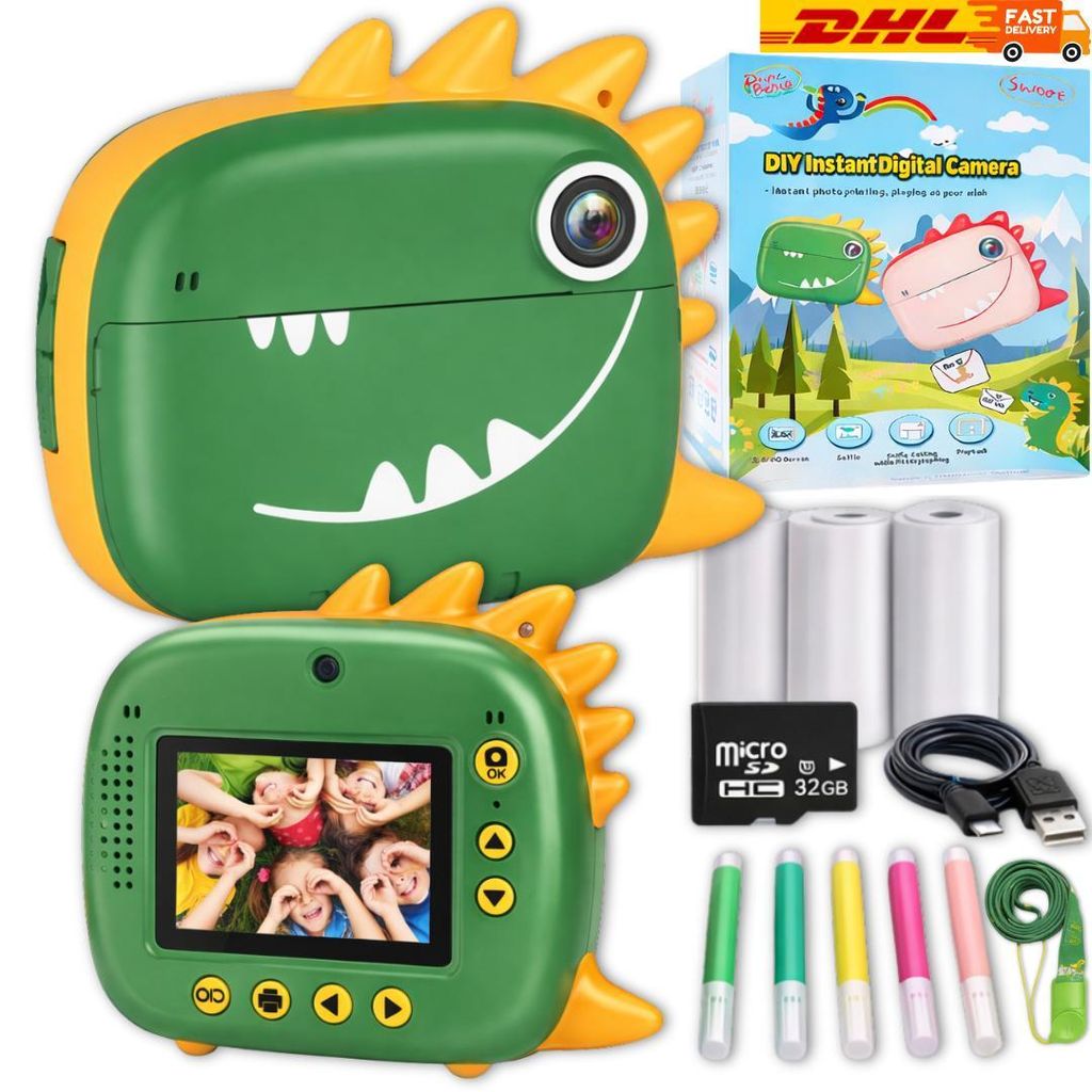 1080P HD Sofortbildkamera Kinderkamera Digital Kamera Fotoapparat Für Kinder DHL | B006
