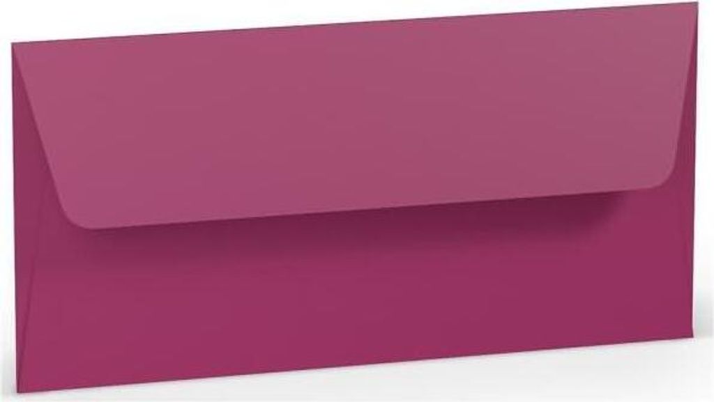 Paperado Briefumschlag DIN lang Amarena / DIN lang (110 x 220mm) DIN Lang - 50 Stück