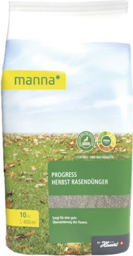 Manna Progress Herbst Rasendünger 10 kg für 400 qm Produktbild 